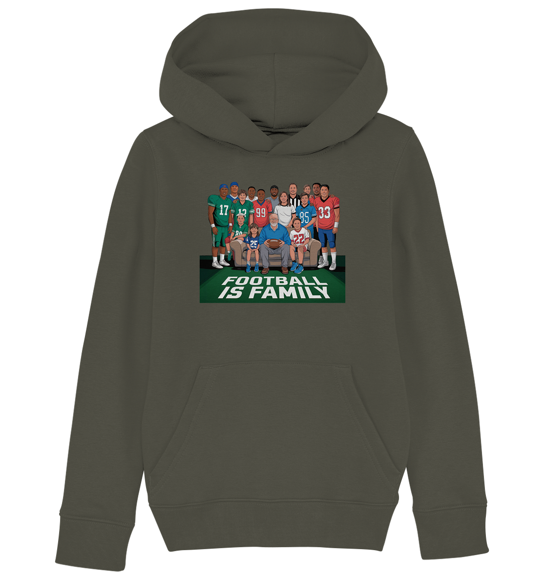 Football is Family - Kids Organic Hoodie