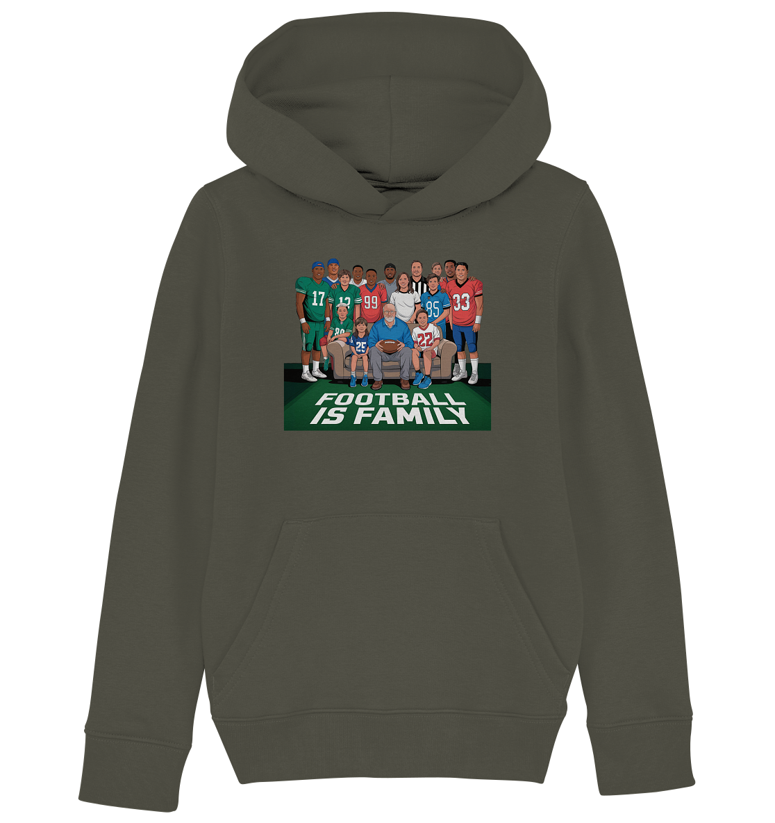 Football is Family - Kids Organic Hoodie