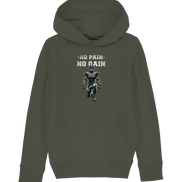 No Pain No Gain Metal - Kids Organic Hoodie