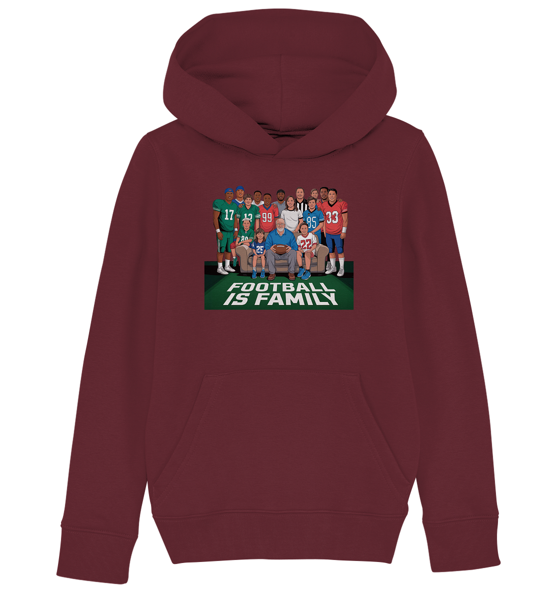 Football is Family - Kids Organic Hoodie