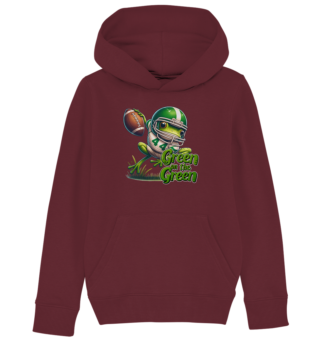 Green Frog - Kids' Organic Hoodie