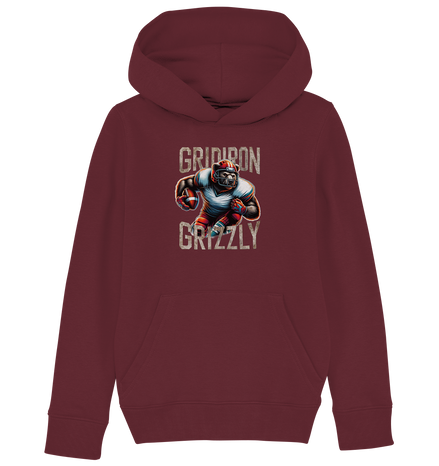 Gridiron Grizzly - Kids Organic Hoodie