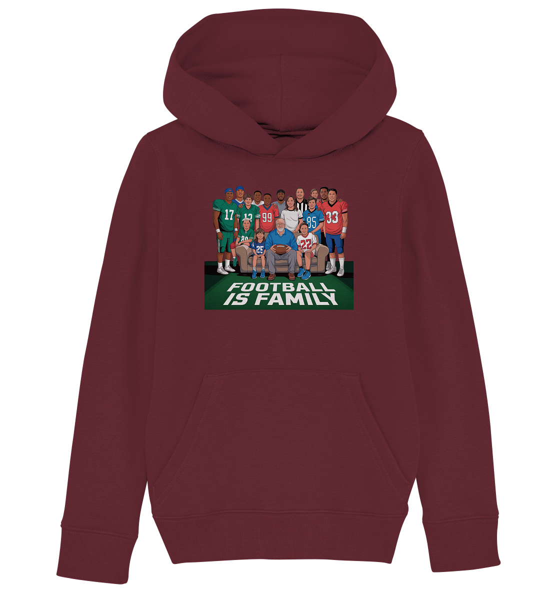 Football is Family - Kids Organic Hoodie