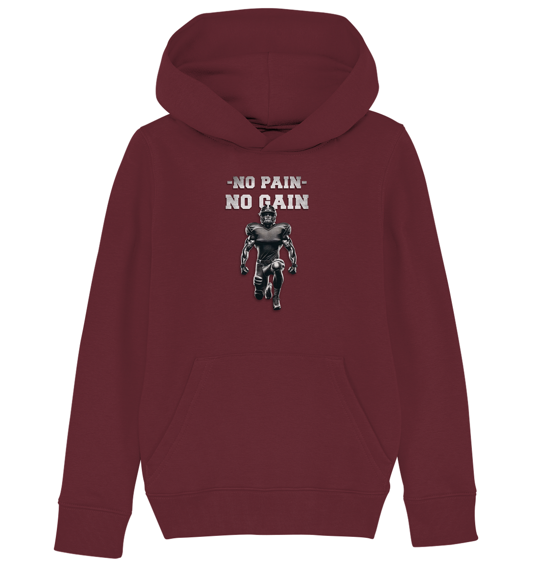 No Pain No Gain Metal - Kids Organic Hoodie