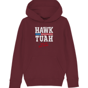 Hawk Tuah White  - Kids Organic Hoodie