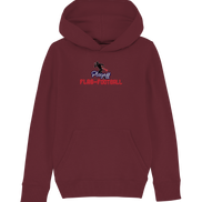Playoff Flag Football  Men red - Kids Organic Hoodie
