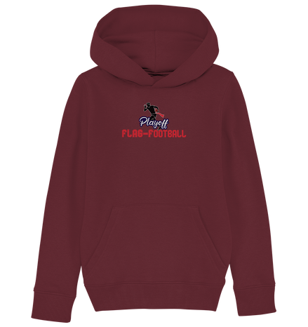 Playoff Flag Football  Men red - Kids Organic Hoodie