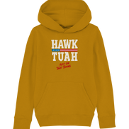 Hawk Tuah White  - Kids Organic Hoodie
