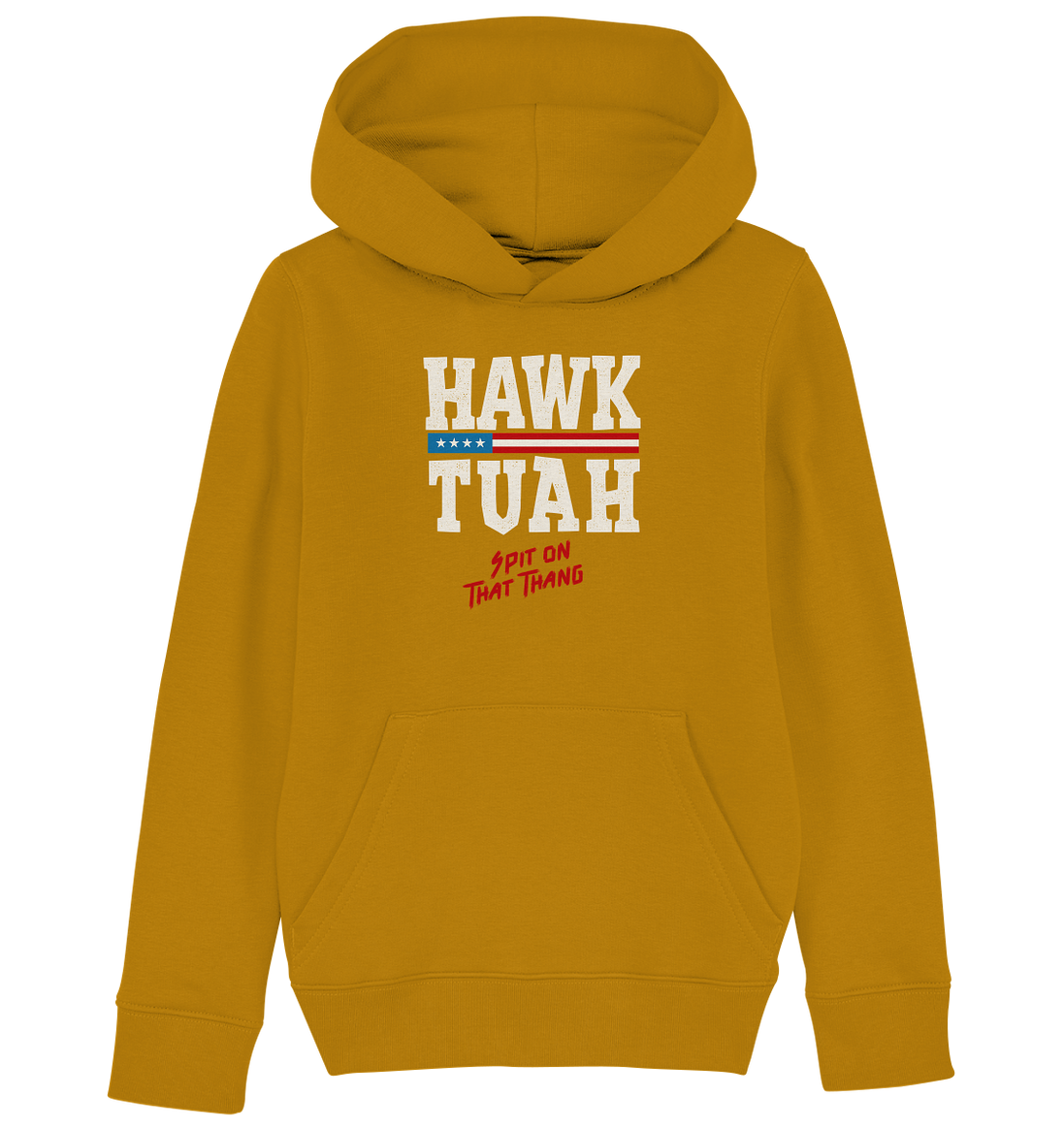 Hawk Tuah White  - Kids Organic Hoodie