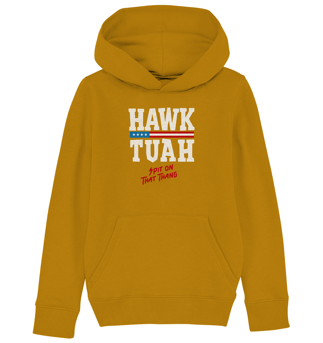 Hawk Tuah White  - Kids Organic Hoodie