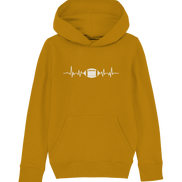 Football Heartbeat - Kids Organic Hoodie