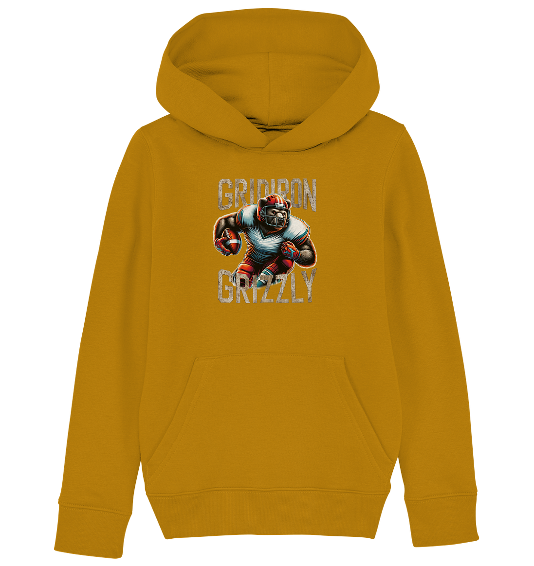 Gridiron Grizzly - Kids Organic Hoodie