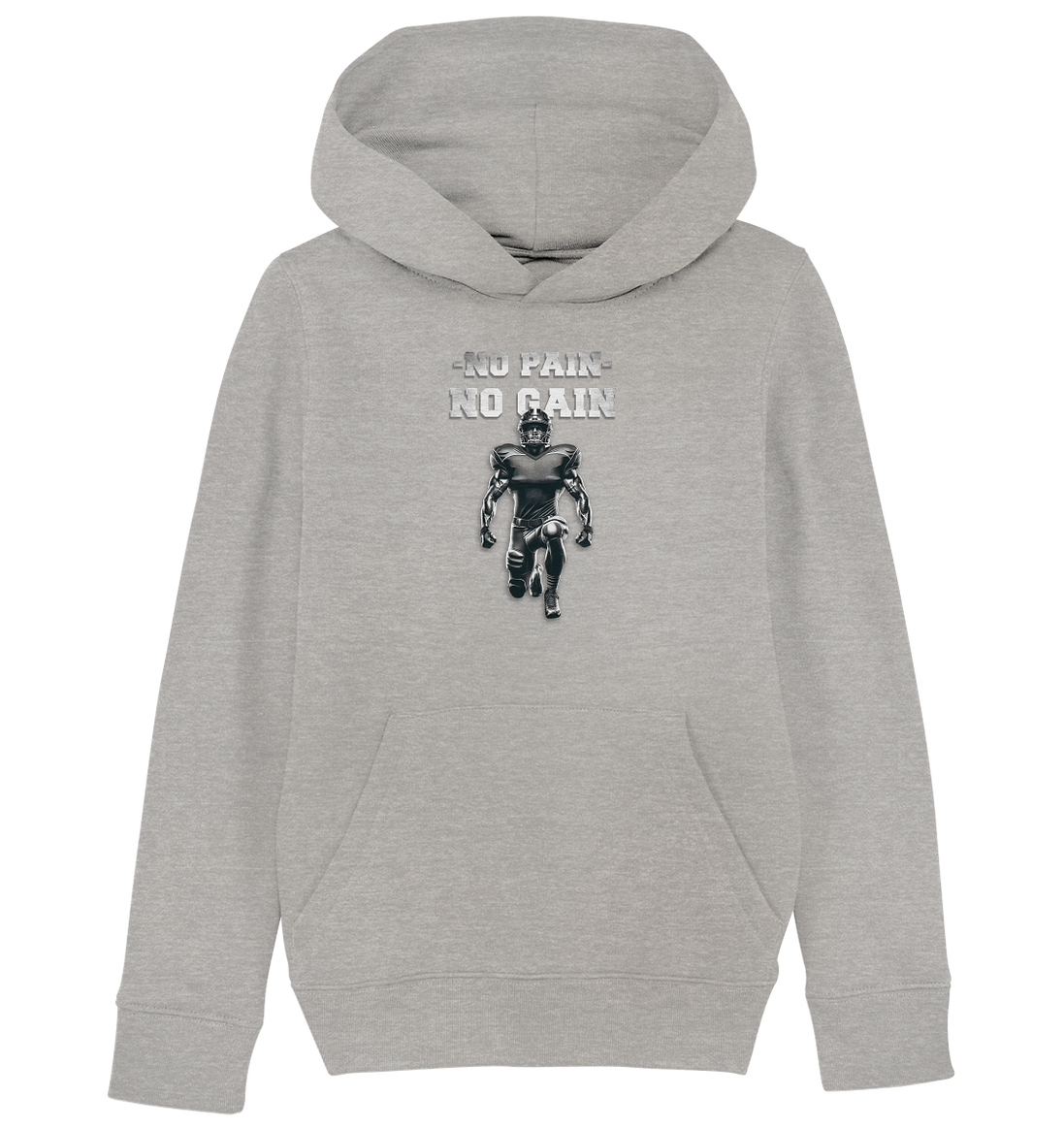 No Pain No Gain Metal - Kids Organic Hoodie