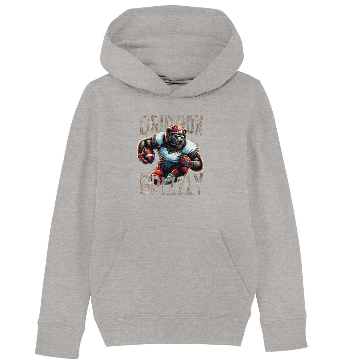 Gridiron Grizzly - Kids Organic Hoodie