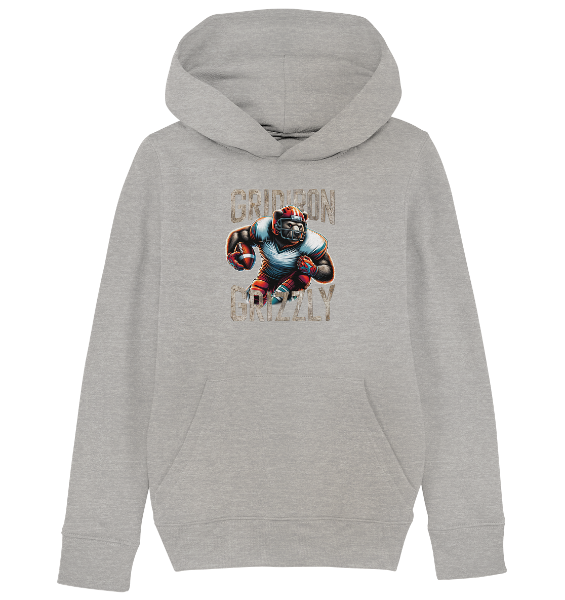Gridiron Grizzly - Kids Organic Hoodie
