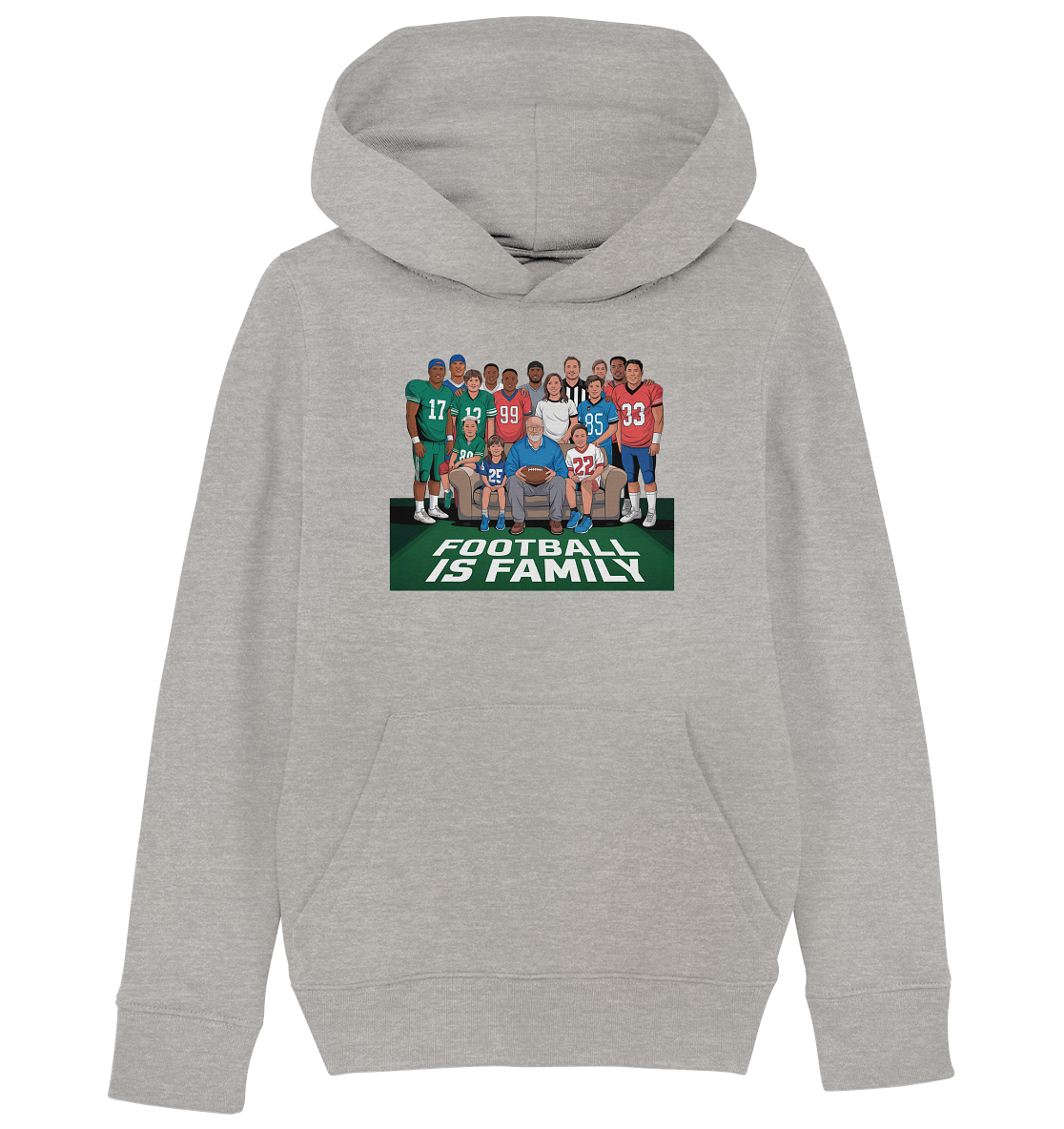 Football is Family - Kids Organic Hoodie