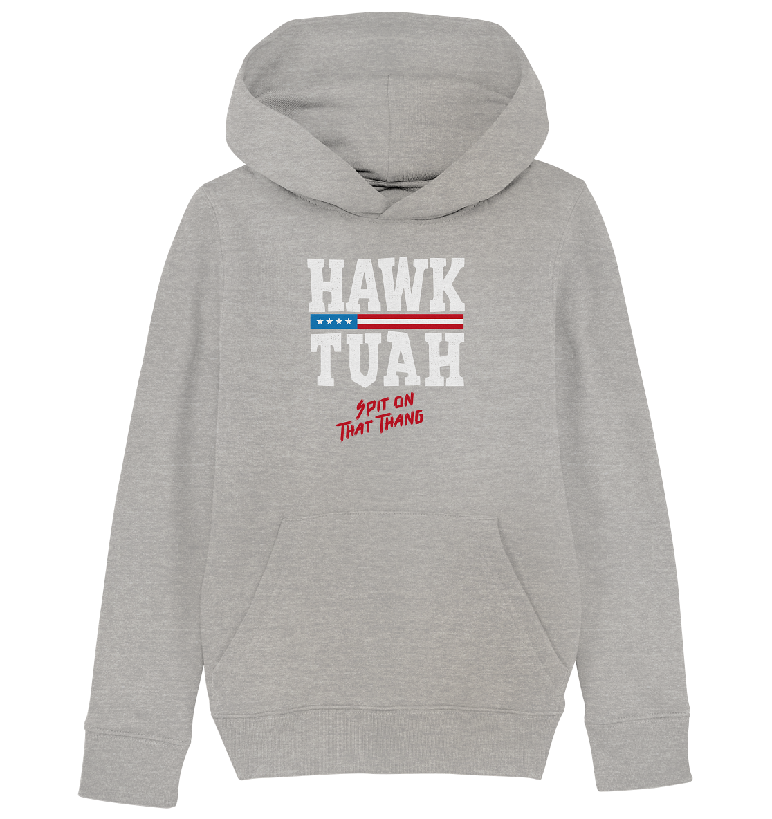 Hawk Tuah White  - Kids Organic Hoodie