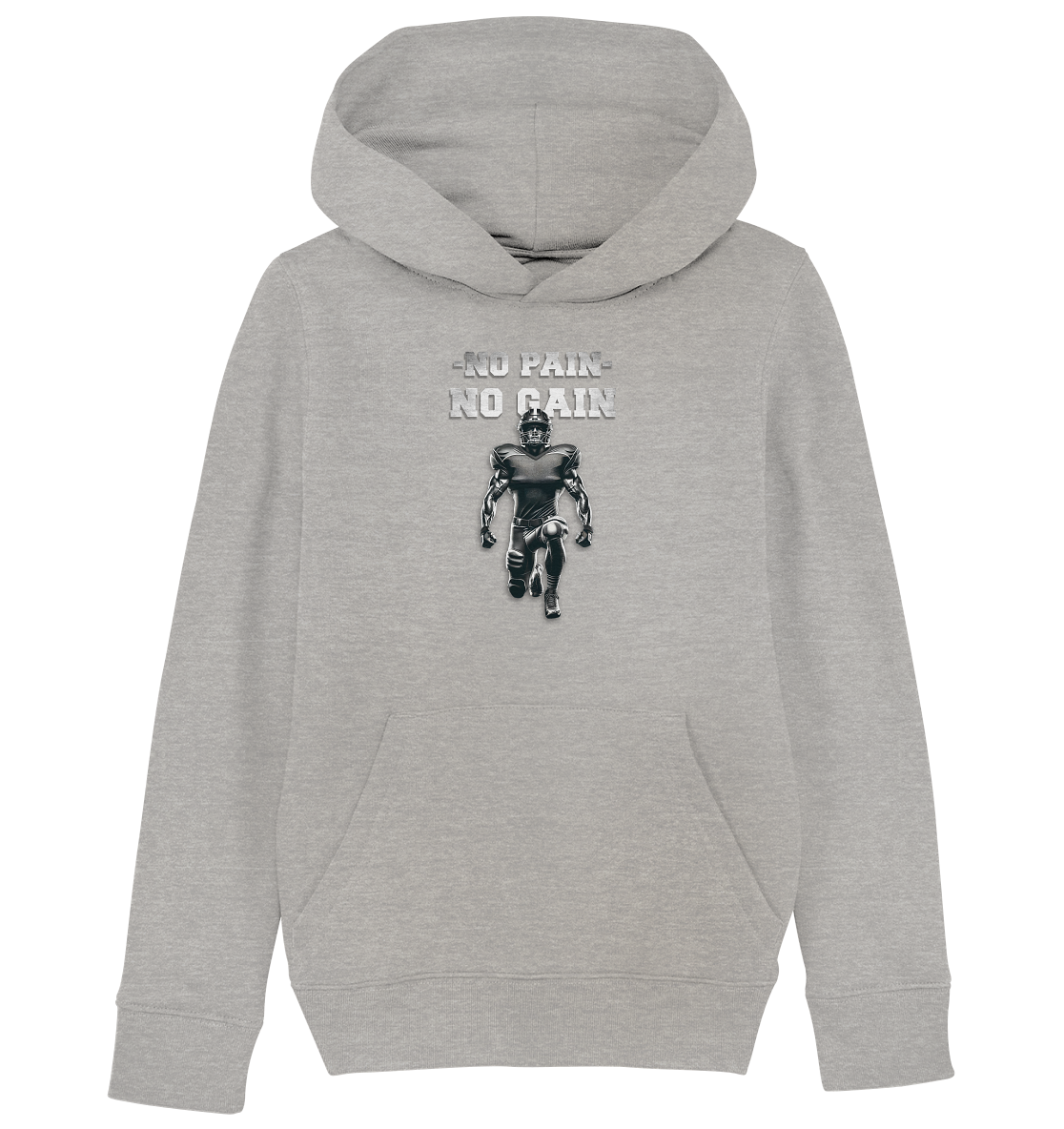 No Pain No Gain Metal - Kids Organic Hoodie