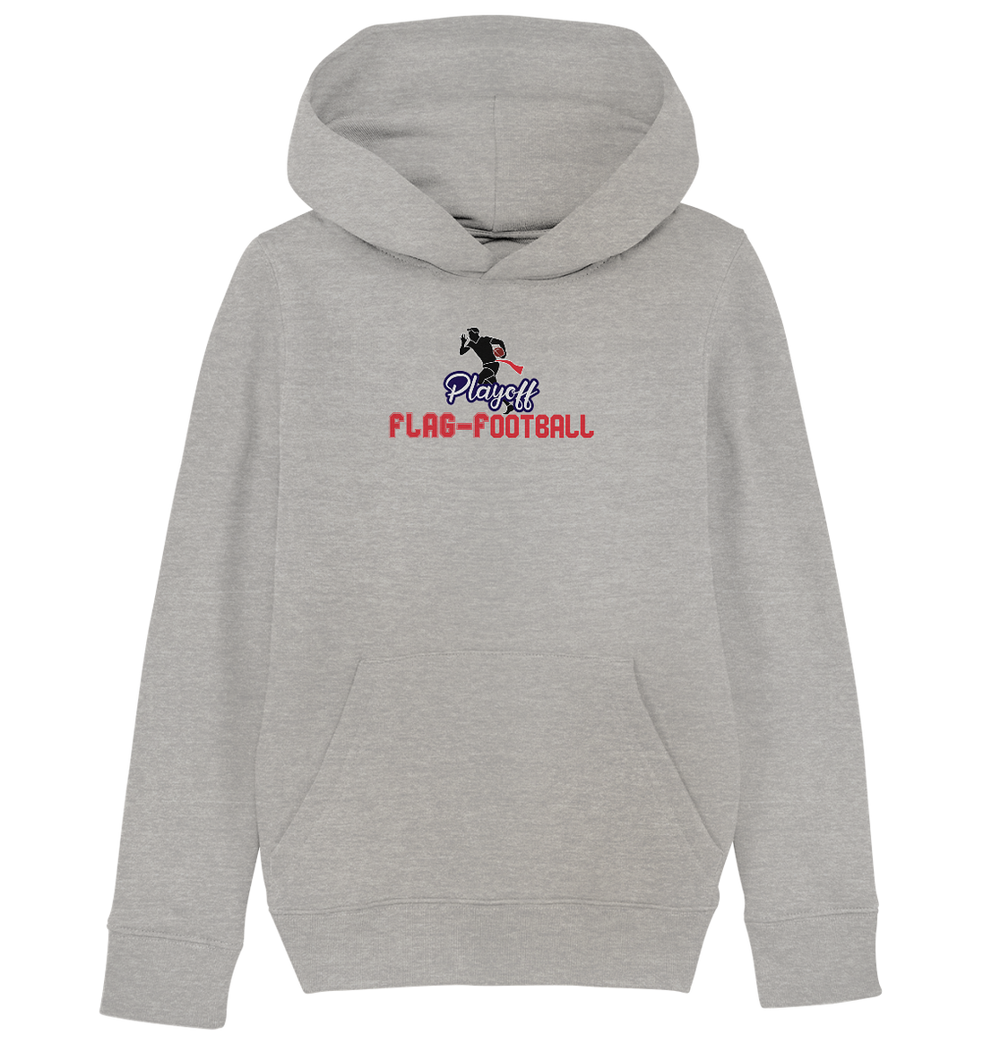 Playoff Flag Football  Men red - Kids Organic Hoodie