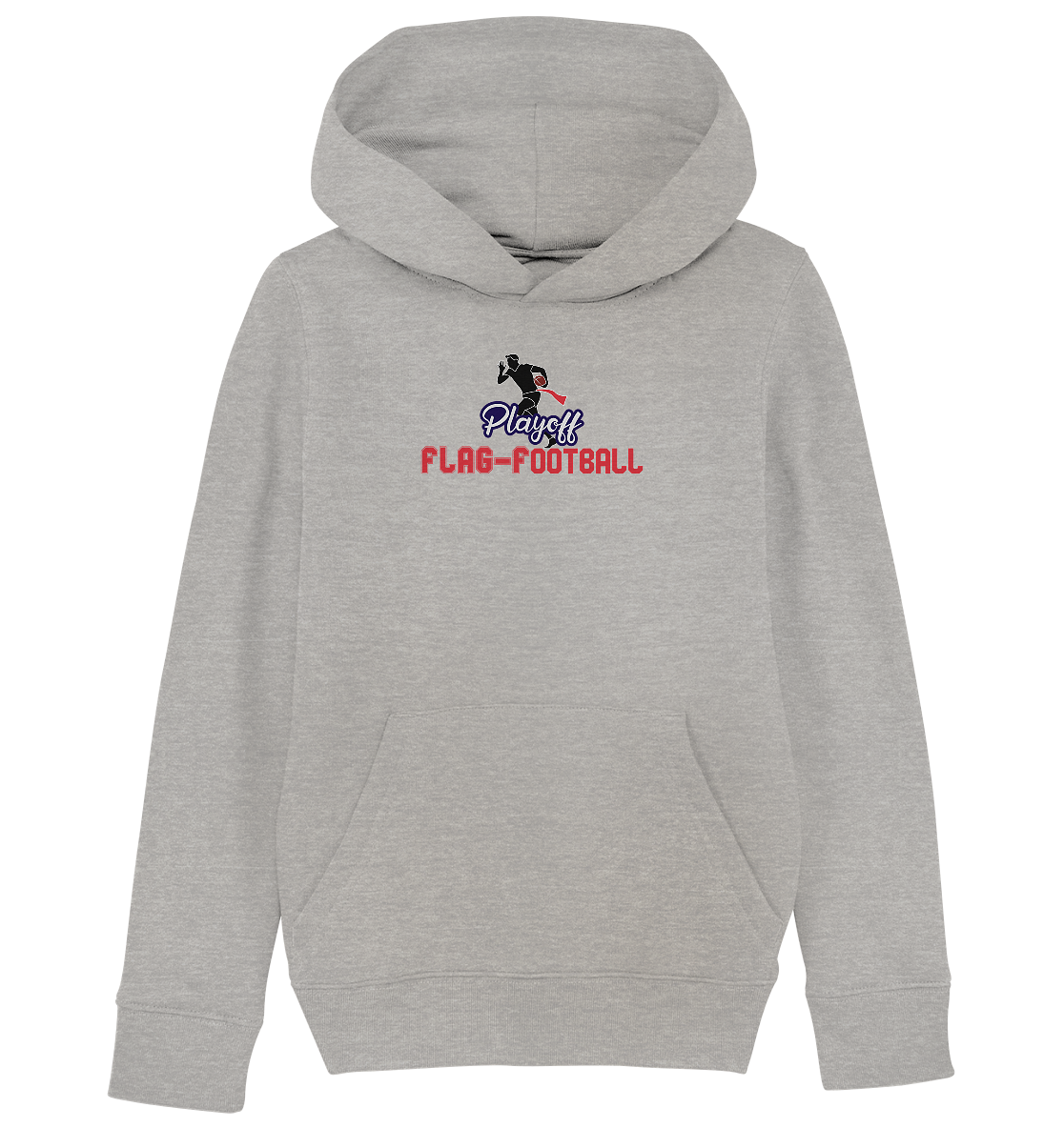 Playoff Flag Football  Men red - Kids Organic Hoodie