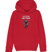No Pain No Gain Metal - Kids Organic Hoodie