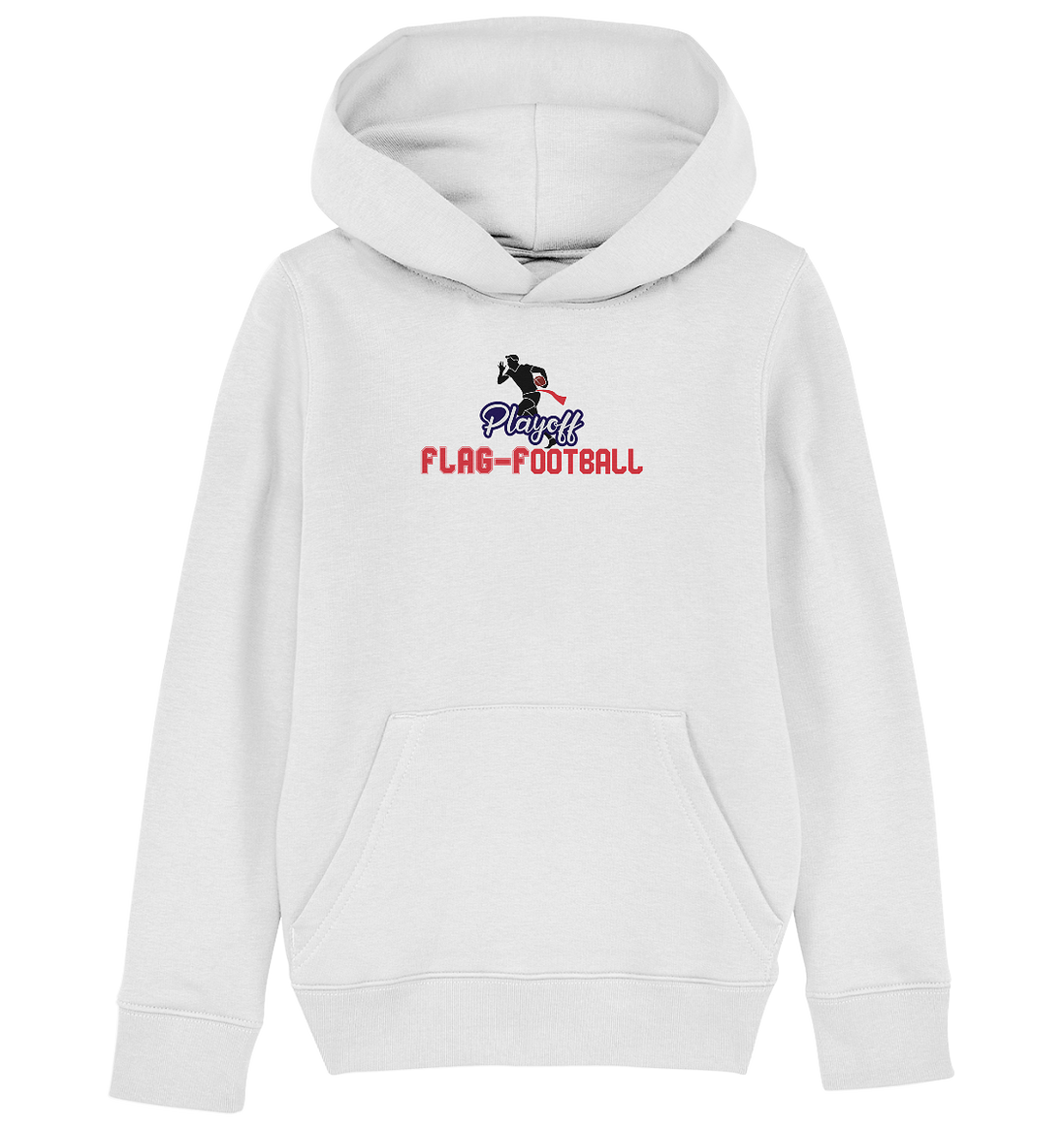 Playoff Flag Football  Men red - Kids Organic Hoodie