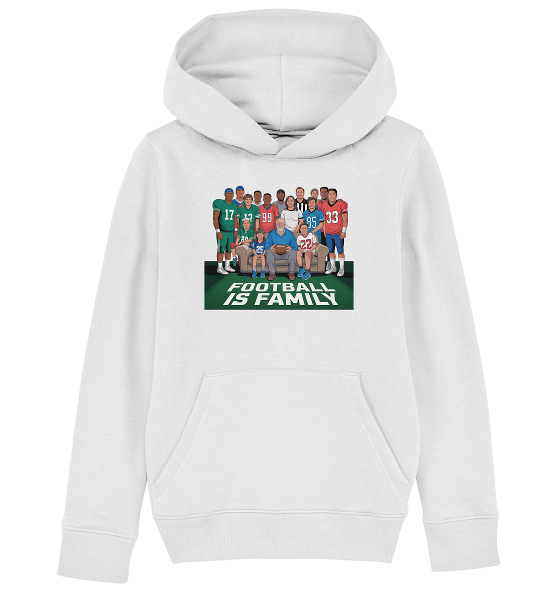 Football is Family - Kids Organic Hoodie
