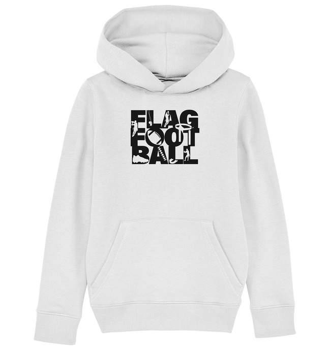 Flag Football - Kids Organic Hoodie
