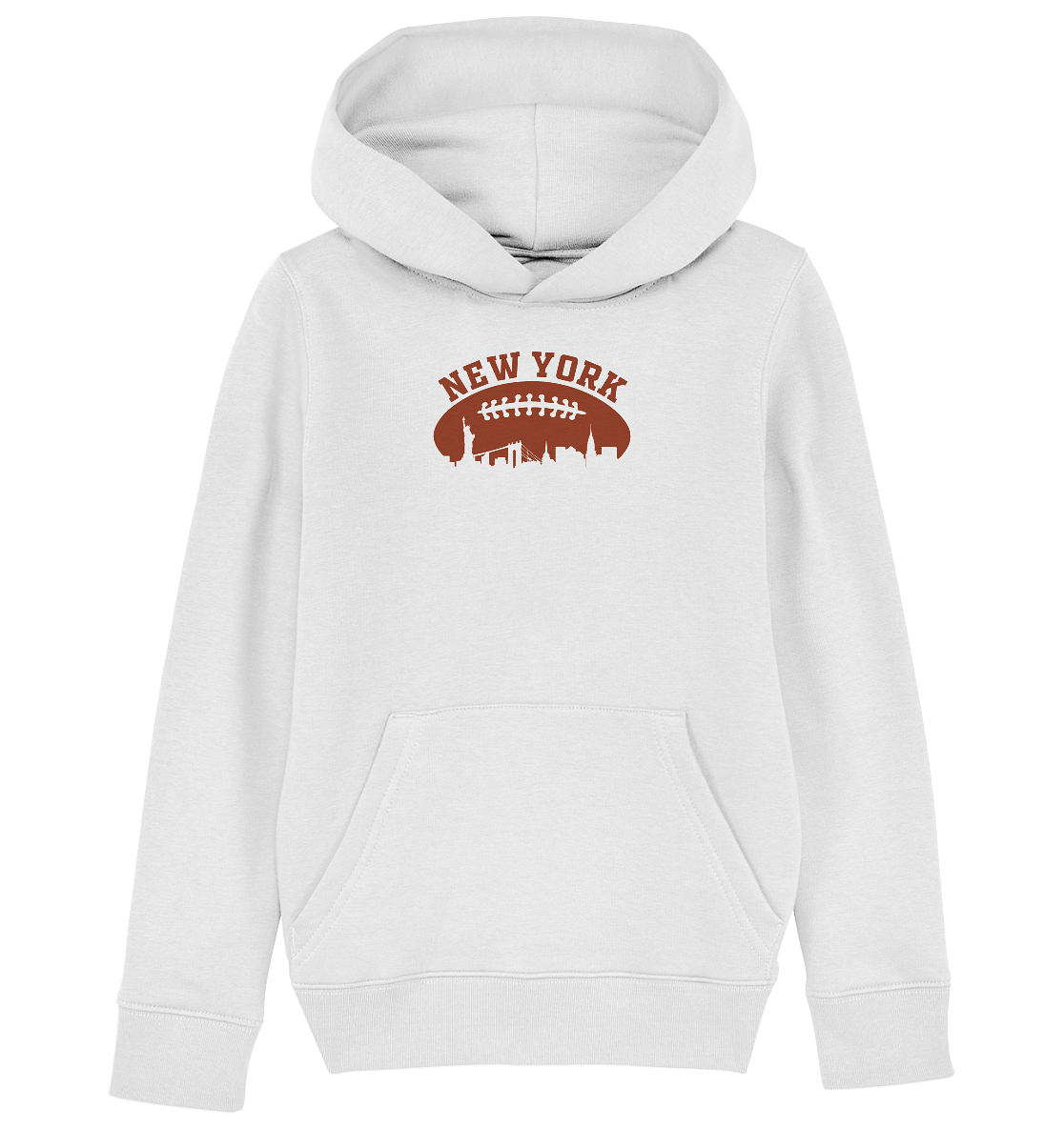 New York Football Silhoutte  - Kids Organic Hoodie