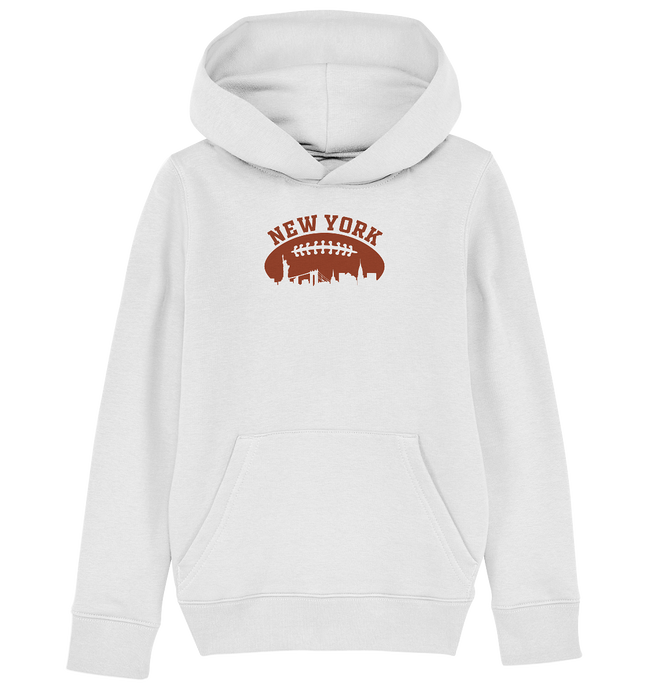 New York Football Silhoutte  - Kids Organic Hoodie