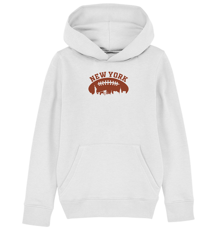 New York Football Silhoutte  - Kids Organic Hoodie