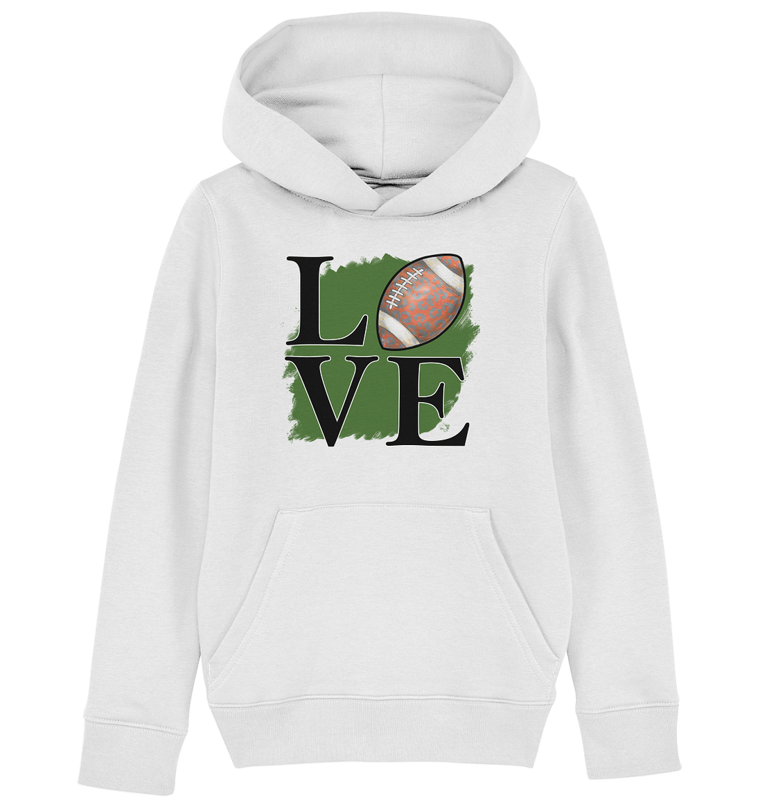 Football Love II - Kids Organic Hoodie