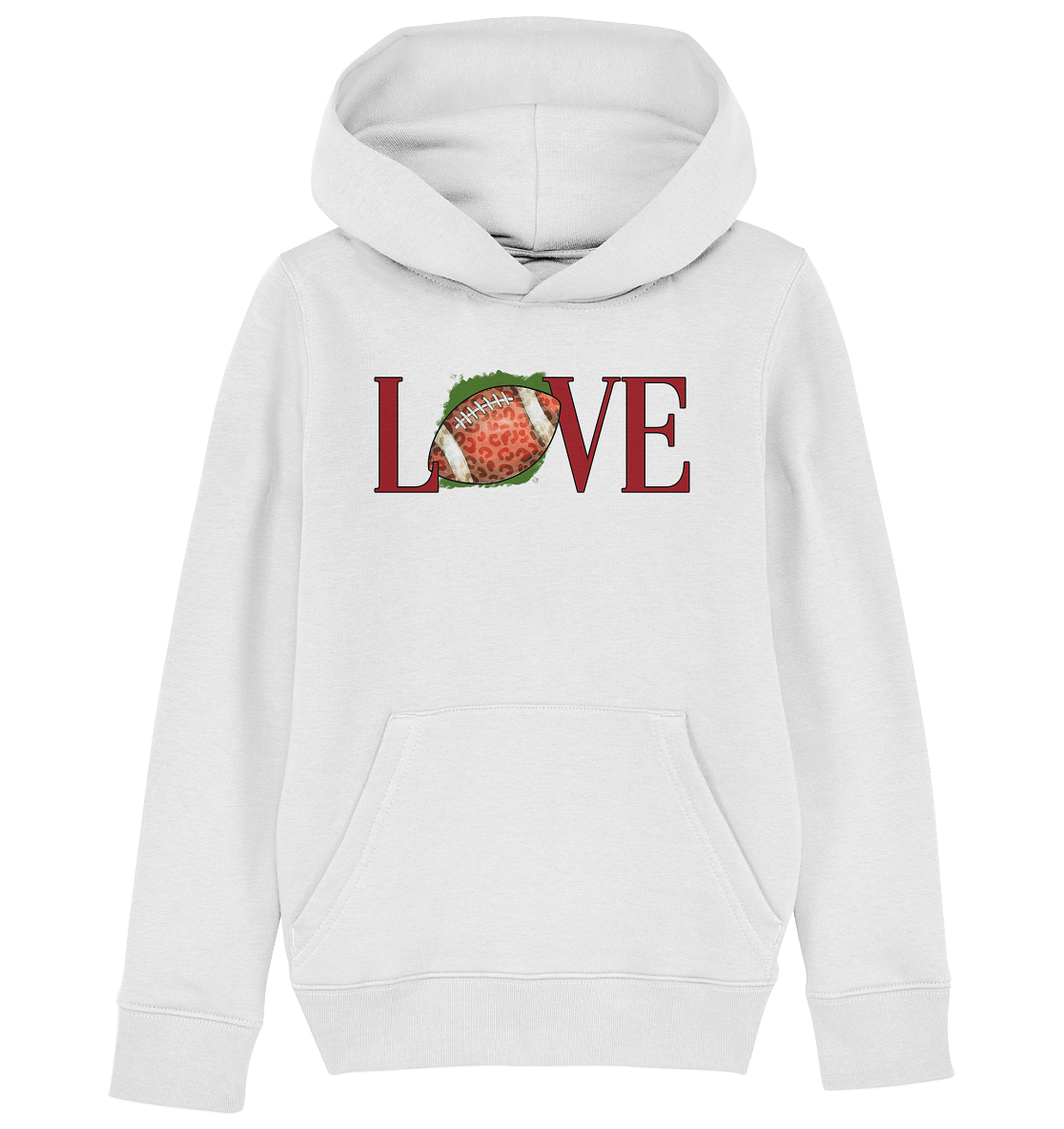 Football Love - Kids Organic Hoodie