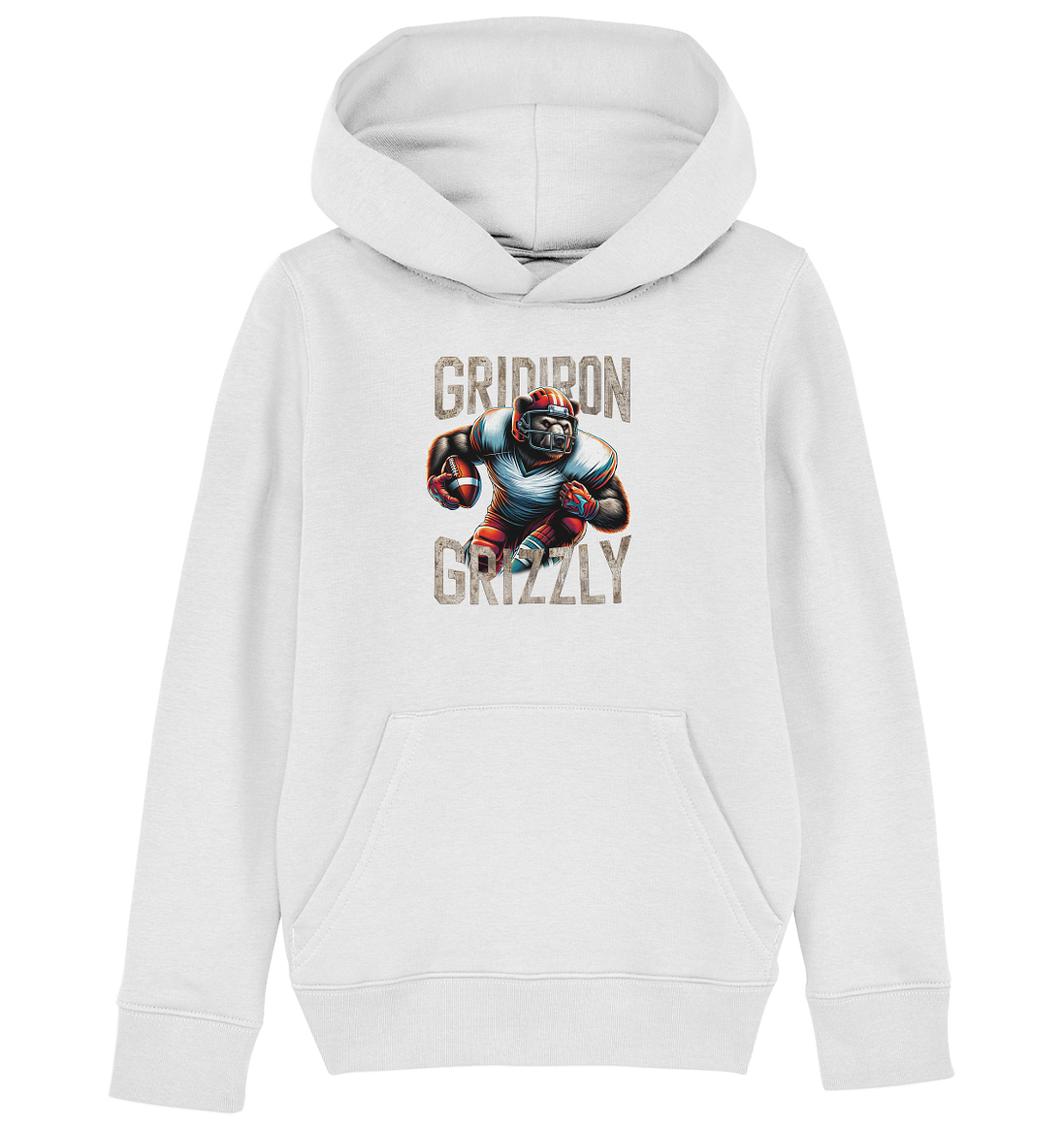 Gridiron Grizzly - Kids Organic Hoodie