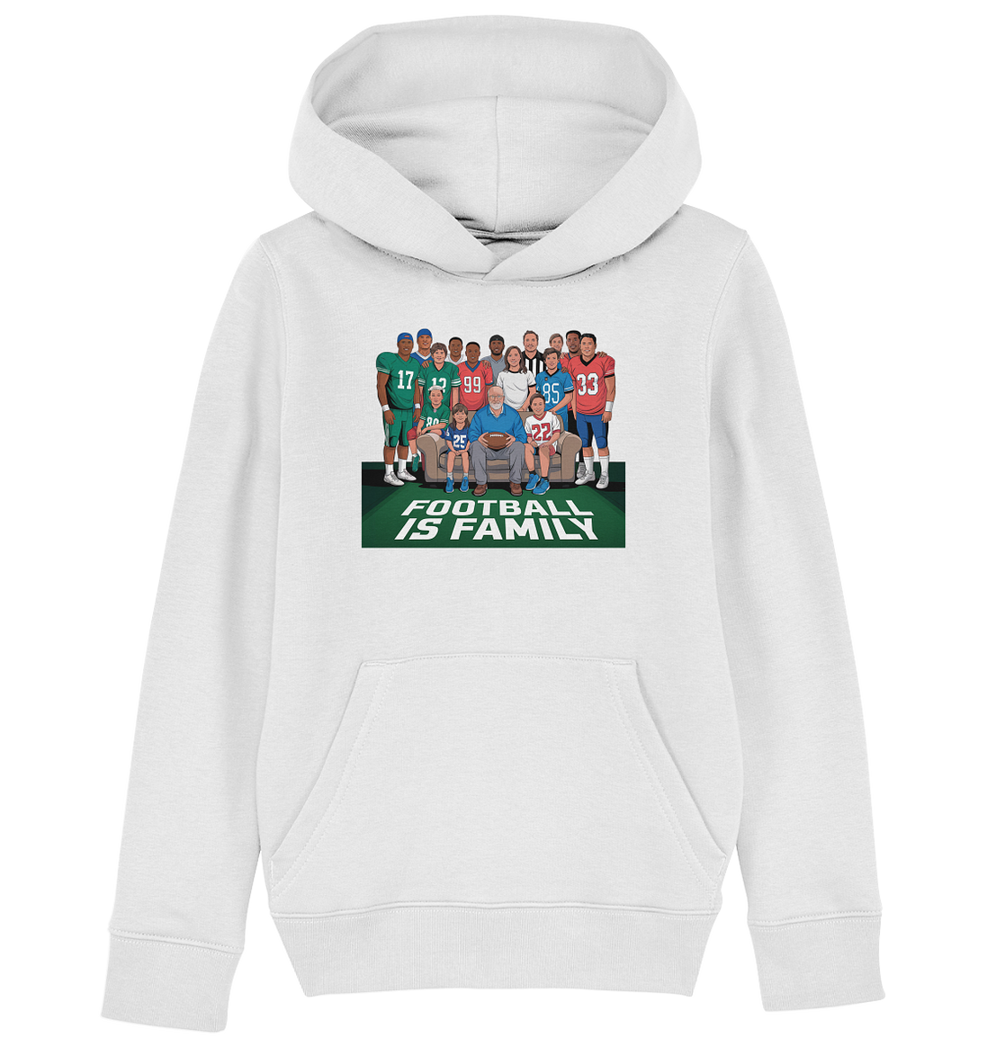 Football is Family - Kids Organic Hoodie