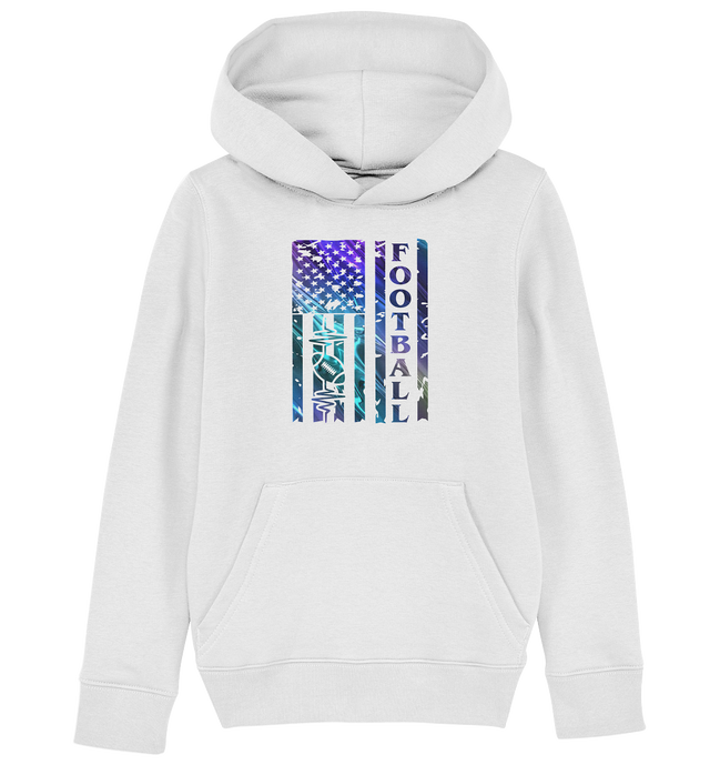 USA Football Flag - Kids Organic Hoodie