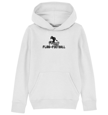 Playoff Flag Football  Men black - Kids Organic Hoodie