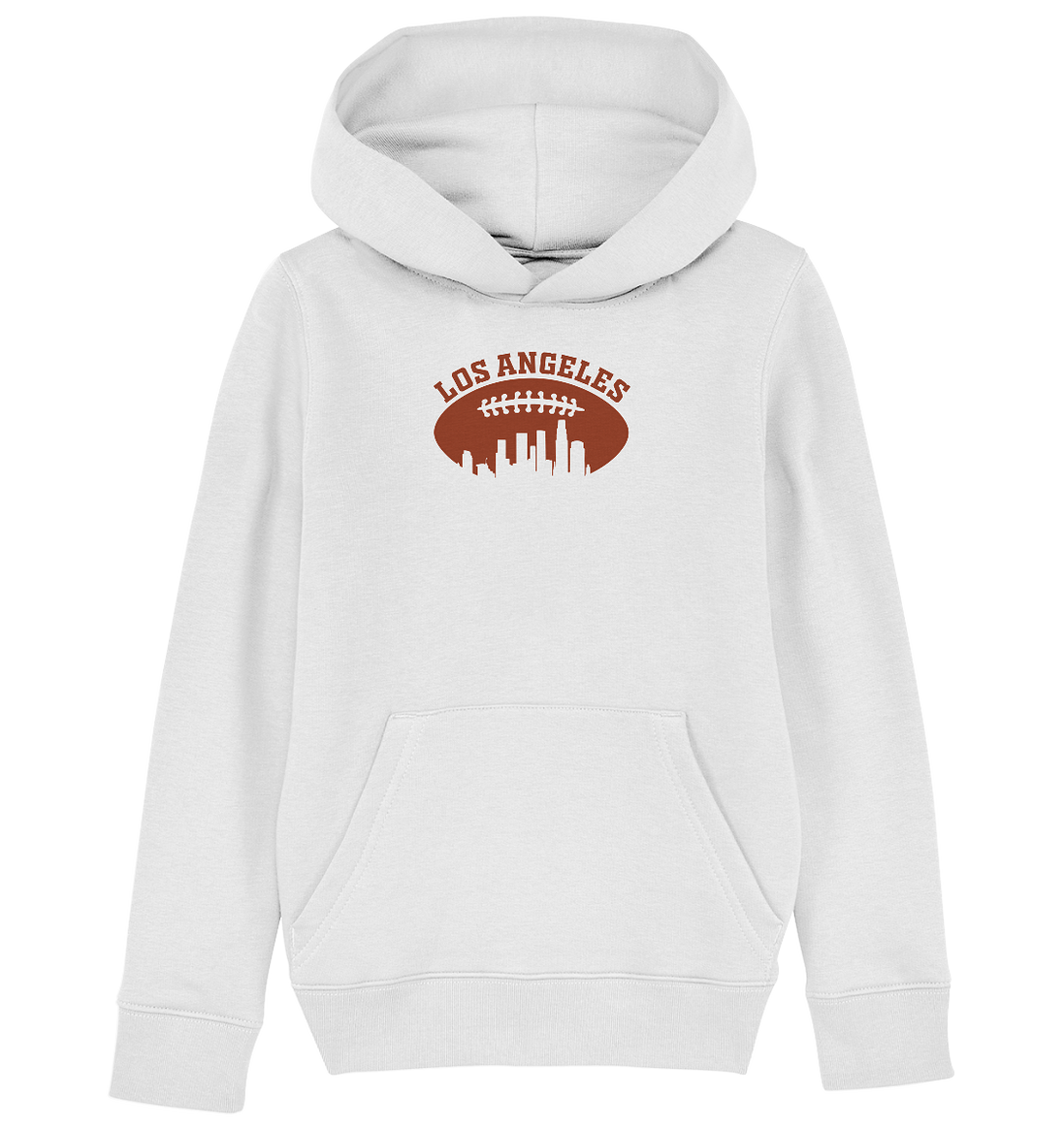 Los Angeles Football Silhouette - Kids' Organic Hoodie
