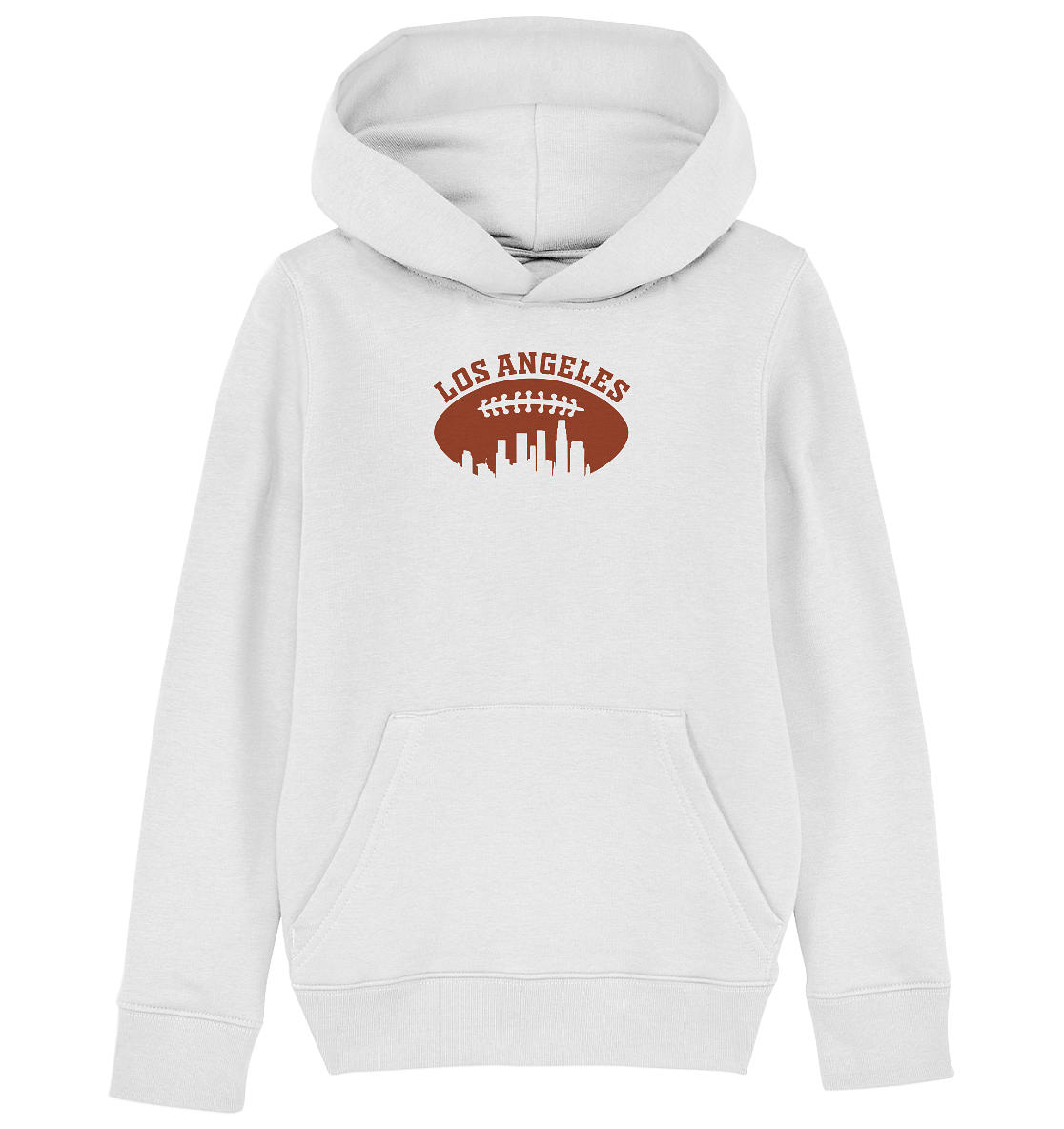 Los Angeles Football Silhouette - Kids' Organic Hoodie
