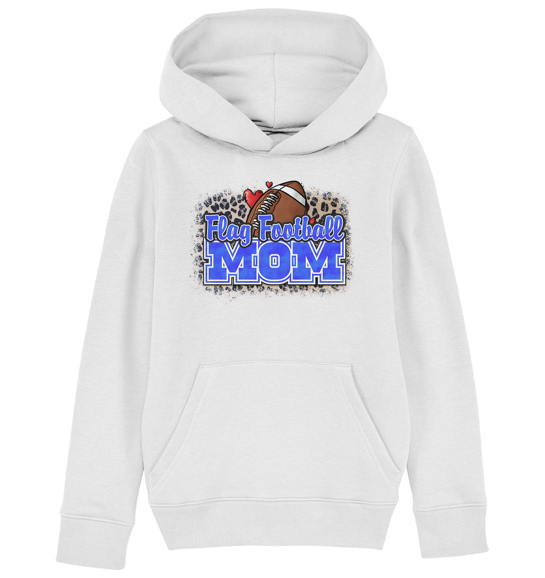 Flag Football Mom - Kids Organic Hoodie