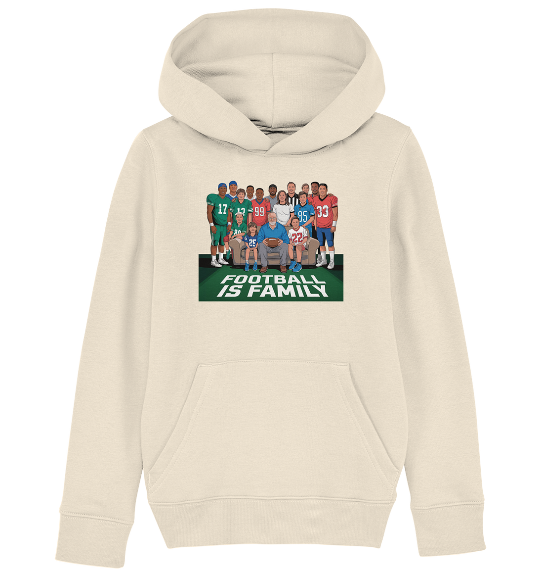 Football is Family - Kids Organic Hoodie