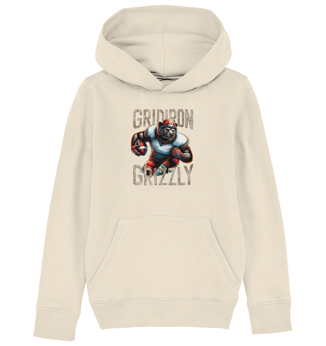 Gridiron Grizzly - Kids Organic Hoodie