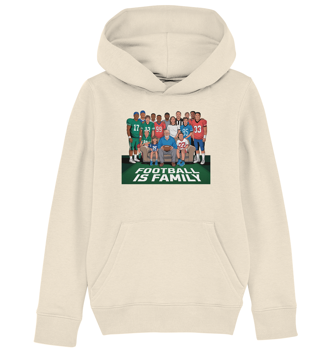 Football is Family - Kids Organic Hoodie