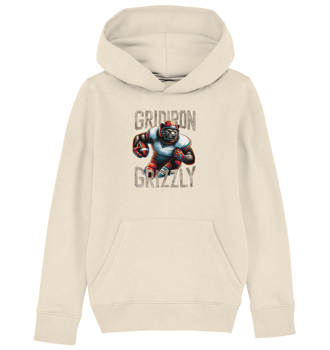 Gridiron Grizzly - Kids Organic Hoodie
