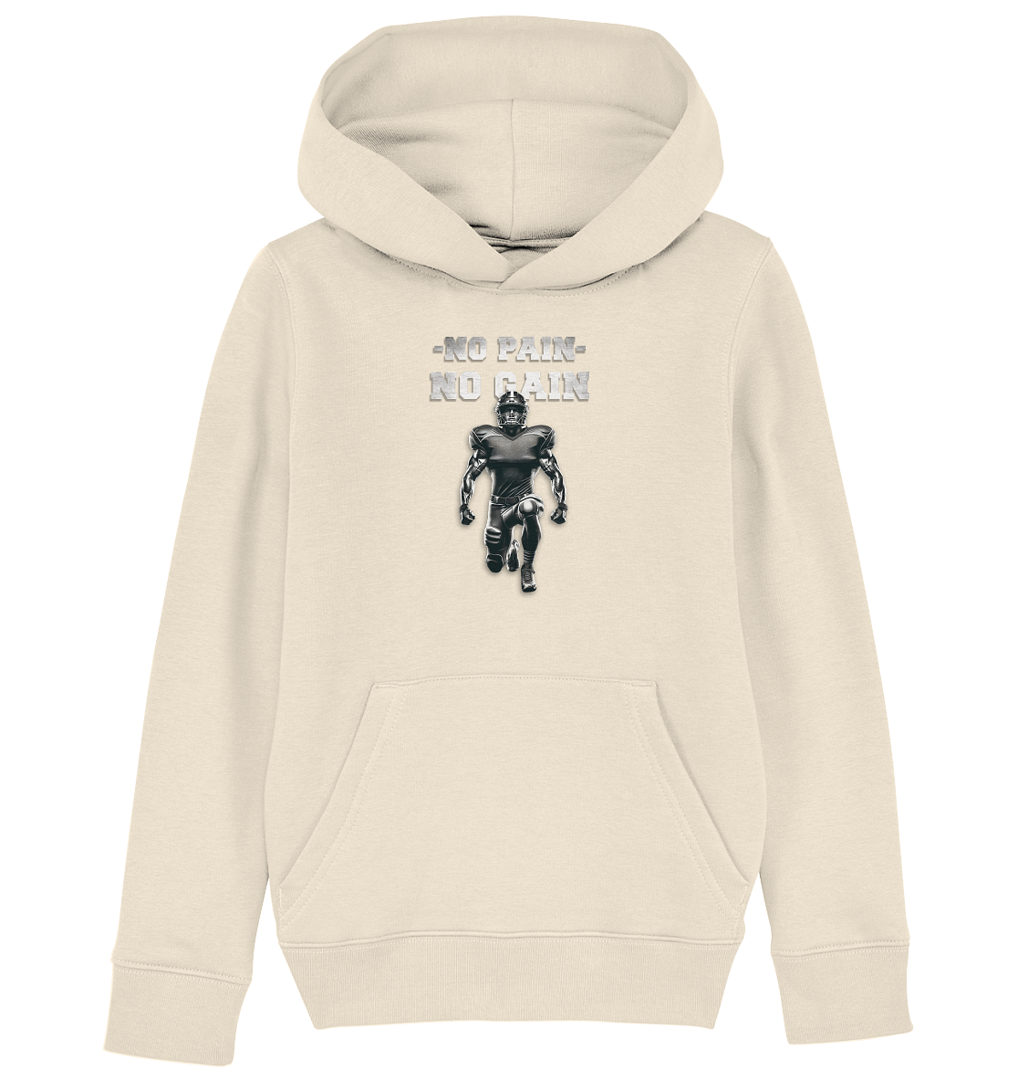 No Pain No Gain Metal - Kids Organic Hoodie