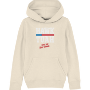 Hawk Tuah White  - Kids Organic Hoodie