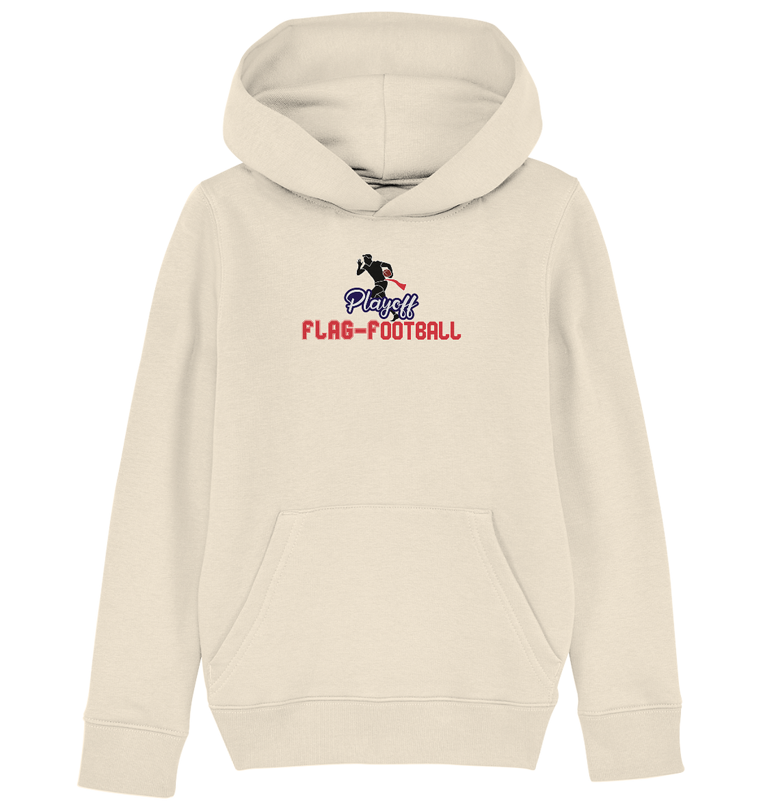 Playoff Flag Football  Men red - Kids Organic Hoodie
