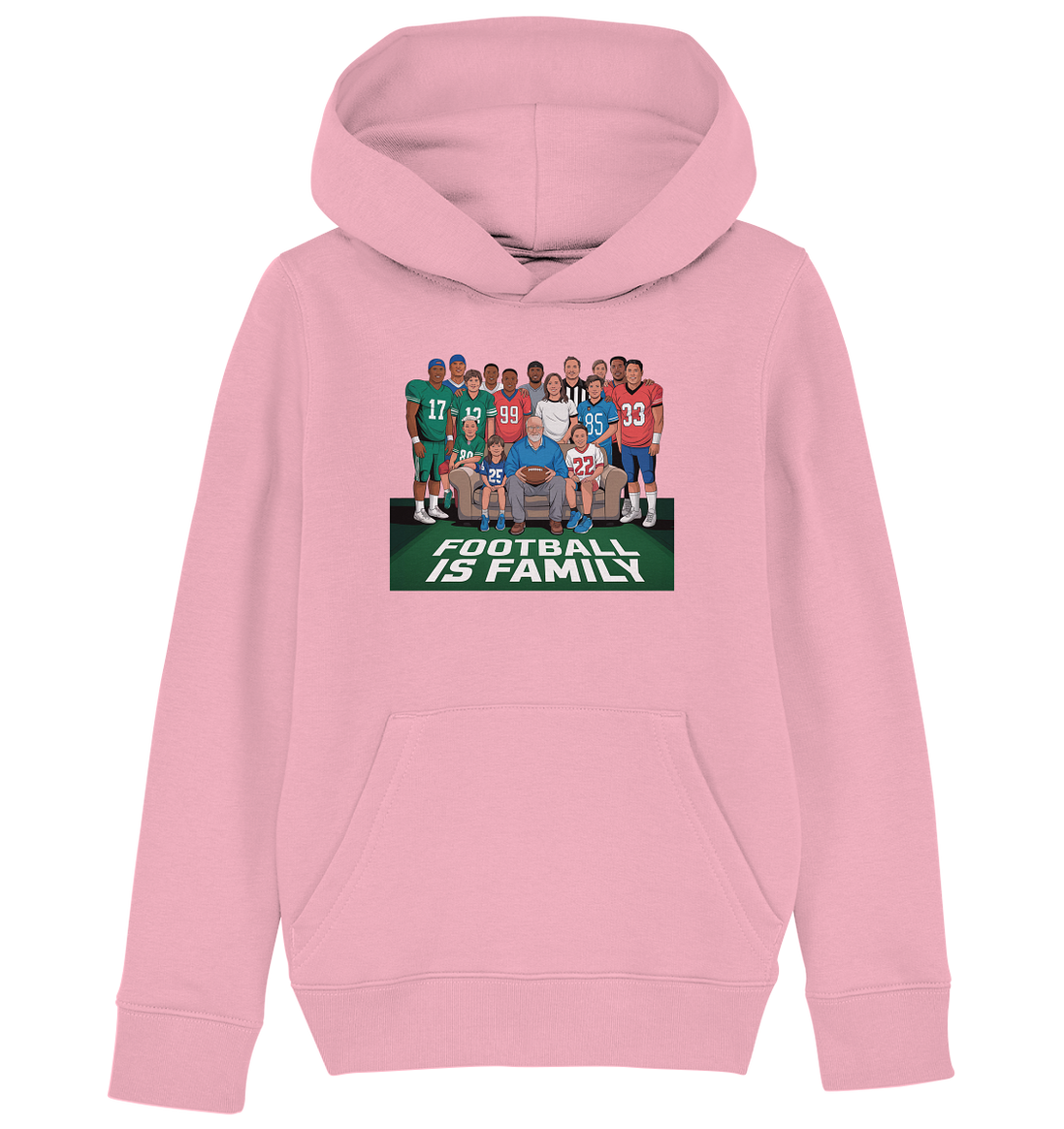Football is Family - Kids Organic Hoodie