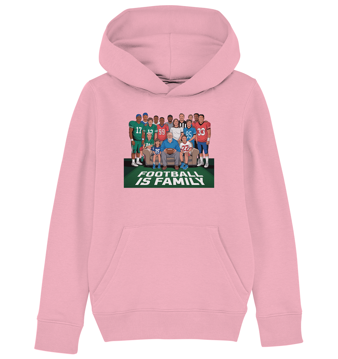 Football is Family - Kids Organic Hoodie