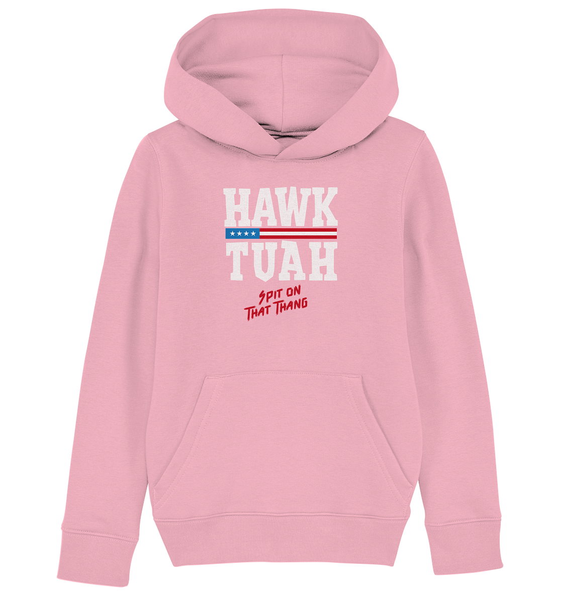 Hawk Tuah White  - Kids Organic Hoodie